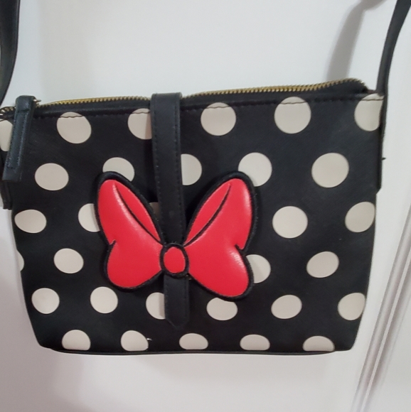 Disney Parks Minnie Mouse Bow Crossbody Purse Bag - Picture 2 of 4